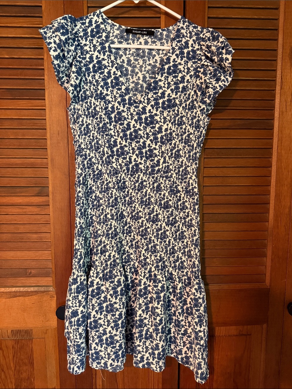 Sugarlips Navy and White Floral Dress